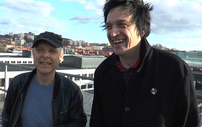 Jönsson och Sulo på gott humör i solen Jönsson och Sulo på gott humör i solen