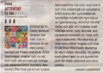 GP, "Attentat är humörhöjare!"